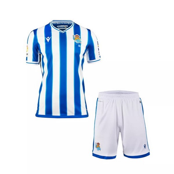 Camiseta Real Sociedad 1ª Niño 2020-2021 Blanco Azul